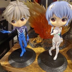 Neon Genesis Evangelion Kaworu & Rei Qposket Figures